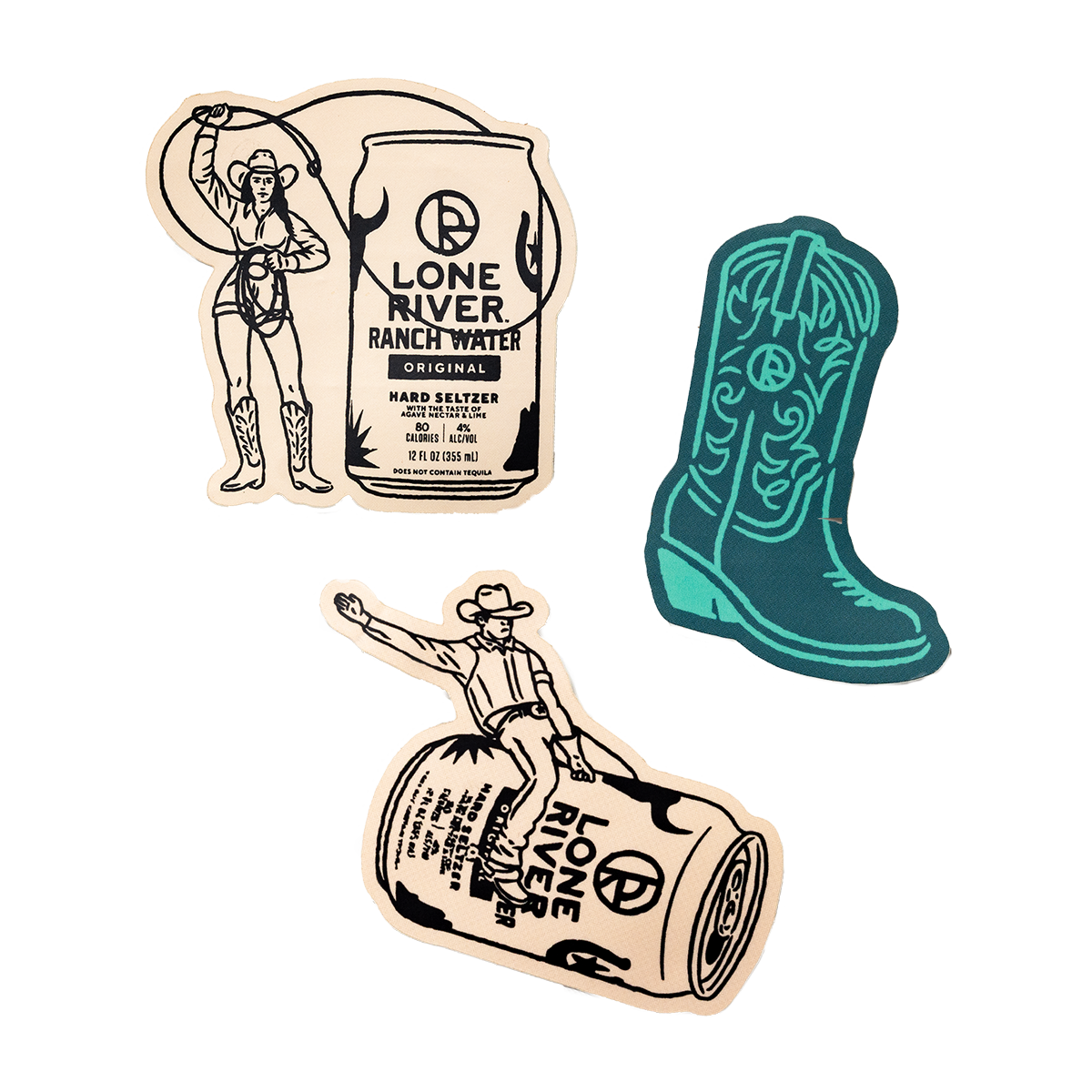 COWBOY STICKER SET