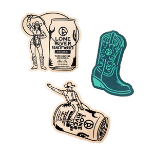 COWBOY STICKER SET